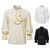 abordables Hauts-Rétro Vintage Punk &amp; Gothique Médiéval Chemise Manches Evasées Prince Chevalier Gentleman Étranger Noble Broderie Volanté Couleur Unie Déguisement Homme Pirate Fantaisie Royal Halloween Carnaval