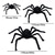cheap Halloween Outdoor Decor-Halloween Decoration Spider, Outdoor Halloween Spider Decorations, Black Soft Hairy Scary Spider Realistic Large Spider Props for Home, Yard, Party Creepy Halloween Decor
