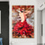 abordables Peintures portraits-fait à la main peint à la main ballerine peinture à l&#039;huile commission originale peinture ballet art mural vertical belle image rouge mur art chambre décor