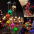 cheap Hallowen Prop Lighting-Skull Head Solar Wind Chime Halloween Decoration Lights 6 LED String Lights Outdoor Decorations Hanging Garden Lights Color Changing Decor LED Wind Chimes, Theme Parties Haunted Party Garden Yard Outdoor Bar Hallowmas Decorations