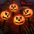 cheap Halloween Lights-Solar Evil Pumpkin Patio Lights Spooky Glow to Your Outdoor Jack O Lantern Decor Pumpkin Skull Ghost for Halloween Thanksgiving Holidays