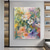 cheap Abstract Paintings-Handmade Oil Painting Canvas Wall Art Decor Original Textured Floral Painting for Home Decor With Stretched Frame/Without Inner Frame Painting