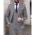 billiga kostymer-svart vit elfenben bröllopsdräkter för män enfärgade 3-delade skräddarsydd passform enkelknäppt enknapps 2024