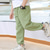 cheap Bottoms-Boys Linen Pants Kids Boys Pants Trousers Pocket Stripe Breathable Comfort Pants Outdoor Fashion Daily Basic Black White Dark Green Mid Waist