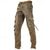 ieftine Pantaloni Cargo-Bărbați Pantaloni Cargo Pantaloni cargo Pantaloni de lucru Buzunar cu Fermoar Simplu Confort Respirabil În aer liber Zilnic Ieșire 100% Bumbac Modă Casual Armata galbenă Negru