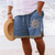 cheap Beach Shorts-Men&#039;s Board Shorts Swim Shorts Swim Trunks Zipper Pocket Elastic Waist Sun Graphic Prints Comfort Breathable Short Casual Daily Holiday Streetwear Hawaiian Brown Green Micro-elastic