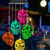 cheap Hallowen Prop Lighting-Skull Head Solar Wind Chime Halloween Decoration Lights 6 LED String Lights Outdoor Decorations Hanging Garden Lights Color Changing Decor LED Wind Chimes, Theme Parties Haunted Party Garden Yard Outdoor Bar Hallowmas Decorations