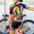 baratos Conjuntos de Roupa de Mulher-Mulheres Camisa de ciclismo com shorts Manga Curta Ciclismo de Montanha Ciclismo de Estrada Verão Violeta Rosa claro Azul Gráfico Moto Tapete 3D Secagem Rápida Bolso Traseiro Pavio Humido Respirável