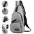 billige Herrevesker-crossbody sling bag for menn med usb-ladeport - ideell for reiser, fotturer og daglige pendler