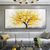 cheap Floral/Botanical Paintings-Handmade Oil Painting Canvas Wall Art Decor Original Golden tree texture trees in full  for Home Decor With Stretched FrameWithout Inner Frame Painting
