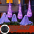 billiga Dekorativa ljus-3-pack hängande lysande spindelägg, halloweendekoration, stora halloween-spindel- och spindelnätspåsar med solcellsslinga med ljusslinga för halloween inomhus- och utomhusfestdekoration