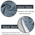 abordables Potah na křeslo a potah na křeslo-housse de chaise à oreilles velours gris canapé chaise housse pour bar café patio jardin lavable amovible fête maison hôtel