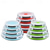 cheap Kitchen Storage-Collapsible Food Storage Containers with Lids, Silicone Round Collapsible Bowls Collapsible Kitchen Items for Camping Hiking Microwave Dishwasher Freezer