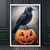 cheap Prints-Halloween Wall Art Canvas Victoria Crow Witch Ghost  Prints and Posters Abstract Portrait Pictures Decorative Fabric Painting For Living Room Pictures No Frame