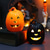 baratos Iluminação de Acessórios de Halloween-decorações de halloween lanternas de abóbora led jack o lanterna festival noite lanternas atmosfera festa vela lanterna terror adereços esqueleto adereços decoração