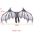 cheap Halloween Mask &amp; Props-Halloween Wings Demon Bone Skeleton Folding Batpunk Fallen Angel Evil Festival Carnival Props Men and Women Halloween Carnival Ball Props Foldable Black and White Non woven Fabric Demon Bone Wings