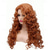cheap Historical Wigs-Long Fox Red Hair Curly Wavy Full Head Halloween Wigs for Women Cosplay Costume Party Hairpiece