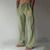 Χαμηλού Κόστους casual παντελόνι-Ανδρικά Παντελόνια Καλοκαίρι παντελόνι Παντελόνι παραλίας Φερμουάρ Τσέπη Κορδόνι Για τον Ήλιο Γραφικά Σχέδια Άνεση Causal Καθημερινά Αργίες Βίντατζ Εθνοτικό στυλ Πράσινο του τριφυλλιού Μικροελαστικό