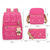 cheap Kids &amp; Teen Backpacks-4-Piece Starry Backpack Set for Girls - Includes Backpack, Shoulder Bag, Purse, and Pencil Case - Available in Pink, Purple, Blue, and Black