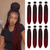 cheap Crochet Hair-8 Pack Ombre Braiding Hair Pre Stretched - 26 100G/Pack Premium Kanekalon Pre Stretched Braiding Hair Extensions Professional Itch Free Hot Water Setting Perm Yaki Texture Prestretched Hair