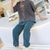 cheap Bottoms-Boys Linen Pants Kids Boys Pants Trousers Pocket Stripe Breathable Comfort Pants Outdoor Fashion Daily Basic Black White Dark Green Mid Waist