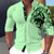 cheap Men&#039;s Printed Shirts-Men&#039;s Shirt Animal Tiger Graphic Prints Stand Collar White Pink Blue Green Khaki Outdoor Street Long Sleeve Print Clothing Apparel Fashion Streetwear Designer Casual
