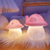 cheap Decorative Lights-Mushroom Night Light Tabletop Decoration Table Lamp Kawai Mini LED Atmosphere Night Light For Bedroom Nursery Bedside Home Room Decor Novelty Luminous Toy Gifts