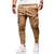 cheap Cargo Pants-Men&#039;s Cargo Pants Trousers Elastic Waist Elastic Cuff Plain Comfort Breathable Daily Sports Black White