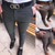 economico Chino-Per uomo Pantaloni Chino Pantaloni da jogger Tasca con cerniera Liscio Lunghezza intera Formale Attività commerciale Classico Semplice ma elegante Nero Grigio chiaro