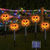 cheap Halloween Lights-Solar Evil Pumpkin Patio Lights Spooky Glow to Your Outdoor Jack O Lantern Decor Pumpkin Skull Ghost for Halloween Thanksgiving Holidays