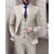 abordables trajes-Trajes de boda para hombre negro blanco marfil color liso 3 piezas entallado cruzada 1 botón 2024