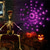 billige Halloween innendørs-halloween spider web lys 60 led med svart edderkopp vanntette lilla nett lys usb drevet fjernkontroll 8 moduser spindelvev for fest hage dekorasjon belysning