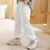 cheap Bottoms-Boys Linen Pants Kids Boys Pants Trousers Pocket Stripe Breathable Comfort Pants Outdoor Fashion Daily Basic Black White Dark Green Mid Waist