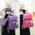 cheap Kids &amp; Teen Backpacks-4-Piece Starry Backpack Set for Girls - Includes Backpack, Shoulder Bag, Purse, and Pencil Case - Available in Pink, Purple, Blue, and Black
