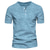 abordables Camisetas casuales de hombre-Hombre Camiseta Henley Shirt polo de golf Plano Ronda Casual Deportes Manga Corta Botón Ropa 100% Algodón Moda Fresco