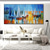 cheap Abstract Paintings-Handmade Oil Painting Canvas Wall Art Decoration Abstract  Seascape Painting Color Sailboat for Home Decor Rolled Frameless Unstretched Painting