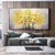 cheap Floral/Botanical Paintings-Handmade Oil Painting Canvas Wall Art Decor Original Golden tree texture trees in full  for Home Decor With Stretched FrameWithout Inner Frame Painting