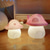cheap Decorative Lights-Mushroom Night Light Tabletop Decoration Table Lamp Kawai Mini LED Atmosphere Night Light For Bedroom Nursery Bedside Home Room Decor Novelty Luminous Toy Gifts