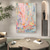 cheap Abstract Paintings-Handmade Oil Painting Canvas Wall Art Decor Original Textured Floral Painting for Home Decor With Stretched Frame/Without Inner Frame Painting
