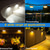 economico Applique per esterni-Lampade Da Parete Solari A Led Per Recinzioni Da Esterno Impermeabile Ip65 Lampade Solari Da Parete Per Cortile Patio Gradini Da Giardino