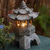 billige Pathway Lights &amp; Lanterns-zen hagepynt - solcelledrevet stitårnstatue, palasslanterne og steinpagode solcellelampe for utendørs dekorasjon
