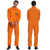 cheap Couples&#039; &amp; Group Costumes-Couples Prisoner Harley Quinn Halloween Group Couples Costumes Men&#039;s Women&#039;s Movie Cosplay Cosplay Costumes Orange Top Pants Halloween Carnival Masquerade