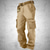 abordables Pantalones cargo-Hombre Pantalones cargo Pantalones Multi bolsillo Plano Listo para vestir Exterior Casual Diario Moda Clásico Ejército amarillo Negro