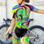 baratos Conjuntos de Roupa de Mulher-Mulheres Camisa de ciclismo com shorts Manga Curta Ciclismo de Montanha Ciclismo de Estrada Verão Violeta Rosa claro Azul Gráfico Moto Tapete 3D Secagem Rápida Bolso Traseiro Pavio Humido Respirável