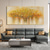 cheap Floral/Botanical Paintings-Handmade Oil Painting Canvas Wall Art Decor Original Golden tree texture trees in full  for Home Decor With Stretched FrameWithout Inner Frame Painting