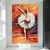 abordables Peintures portraits-fait à la main peint à la main ballerine peinture à l&#039;huile commission originale peinture ballet art mural vertical belle image rouge mur art chambre décor