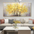cheap Floral/Botanical Paintings-Handmade Oil Painting Canvas Wall Art Decor Original Golden tree texture trees in full  for Home Decor With Stretched FrameWithout Inner Frame Painting