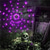 billige Halloween innendørs-halloween spider web lys 60 led med svart edderkopp vanntette lilla nett lys usb drevet fjernkontroll 8 moduser spindelvev for fest hage dekorasjon belysning