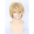 preiswerte Party Perücken-Topcosplay Unisex-Perücke für Erwachsene oder Kinder, dunkelblond, kurz, geschichtet, flauschig, Cosplay, Karnevalskostüm, Perücke