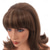 cheap Historical Wigs-Brown Highlight 60s Beehive Wigs for Women Pinup Pelucas 50s Synthetic Hair Wig for Women Ladies Daily Used Costume Cosplay Fancy Dress 1960s Retro Wigs Halloween Wigs